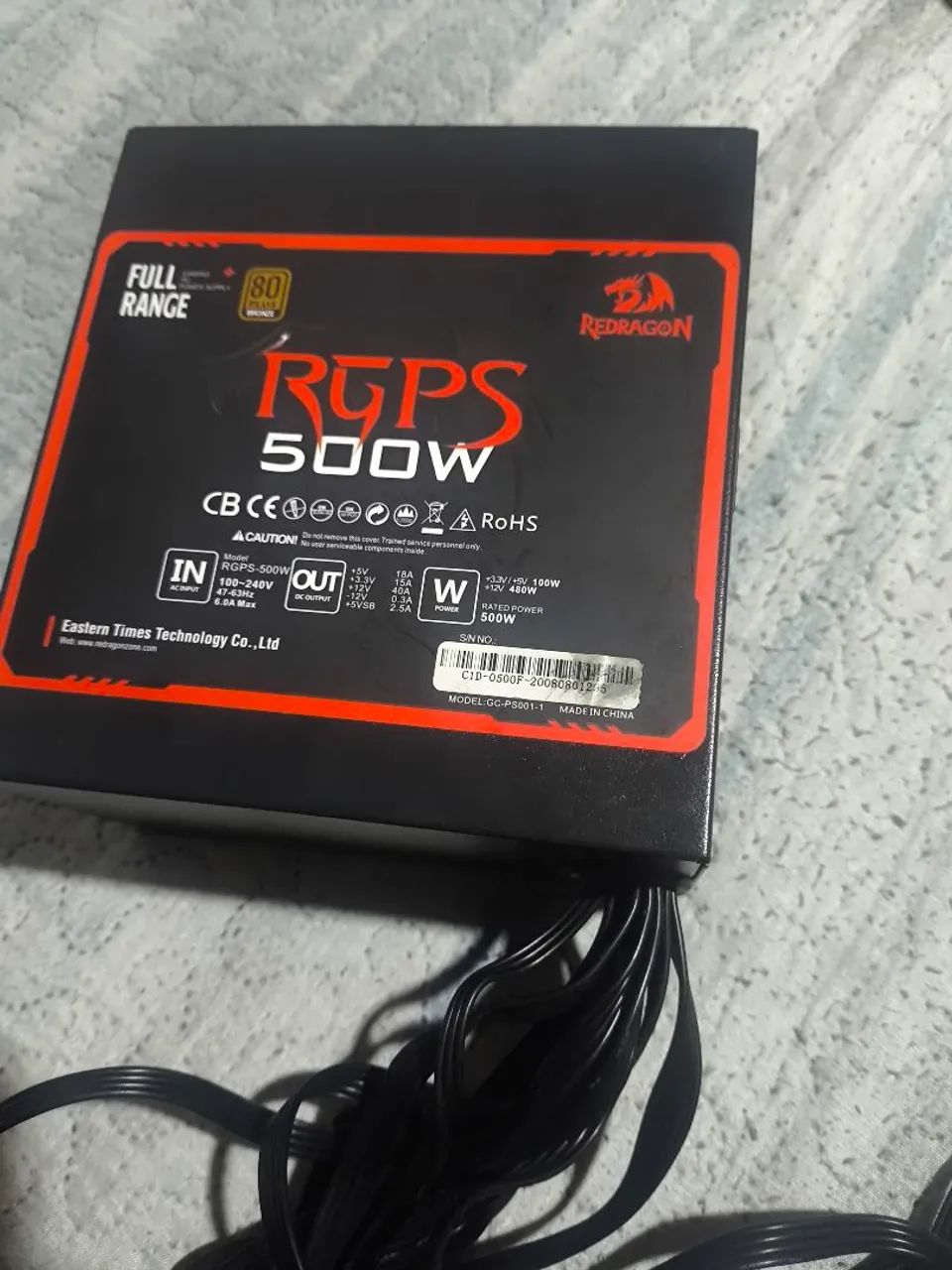 fonte 500w redragon