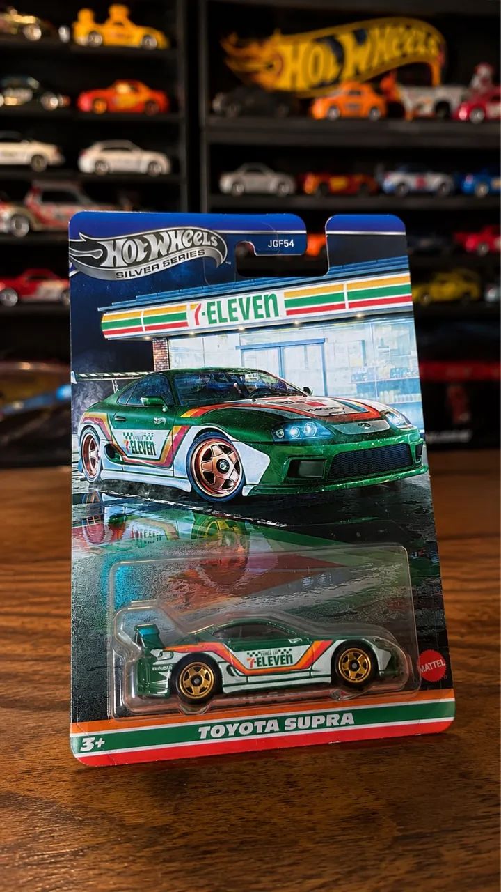 Hot Wheels Silver Series Toyota Supra 7-Eleven - Hobbies e