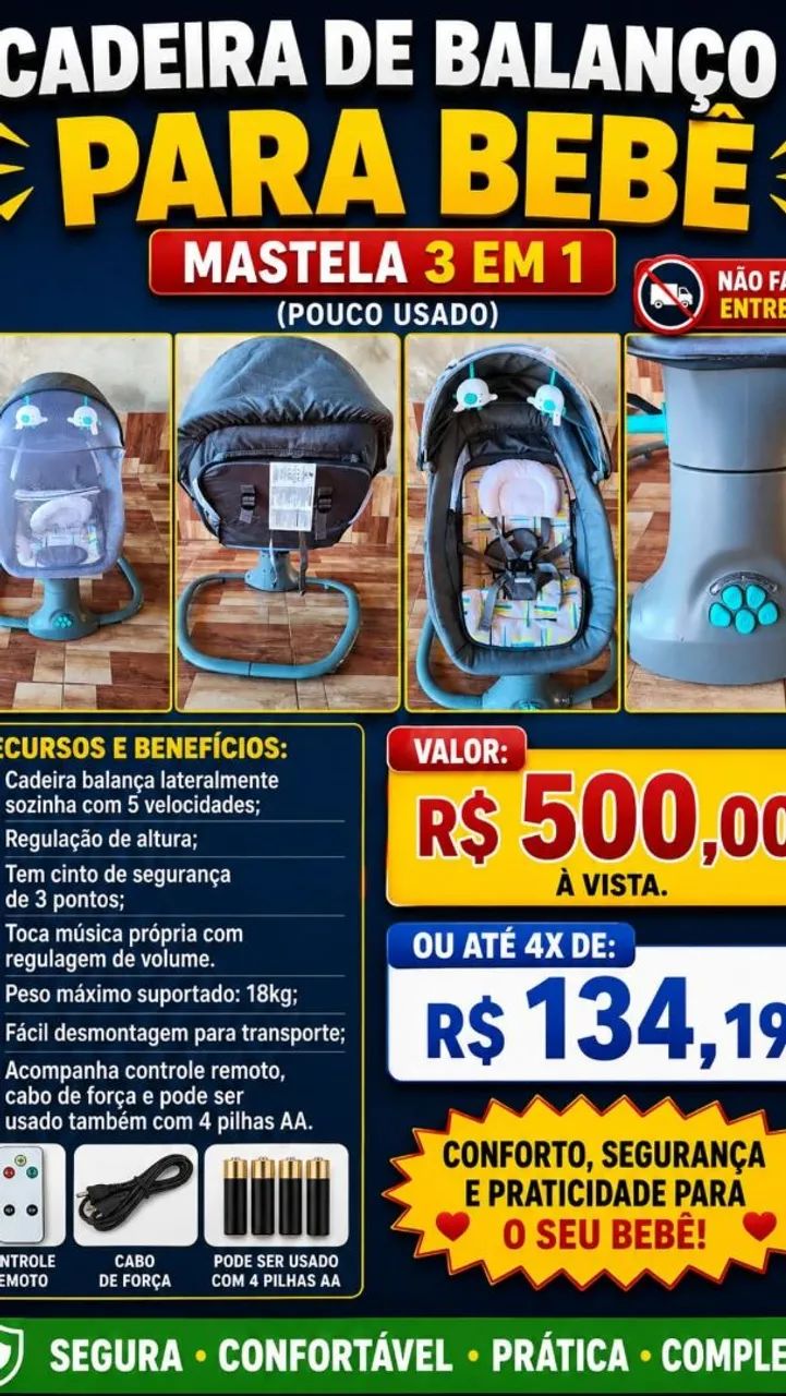 Cadeira de balanço elétrica  - Foto 2