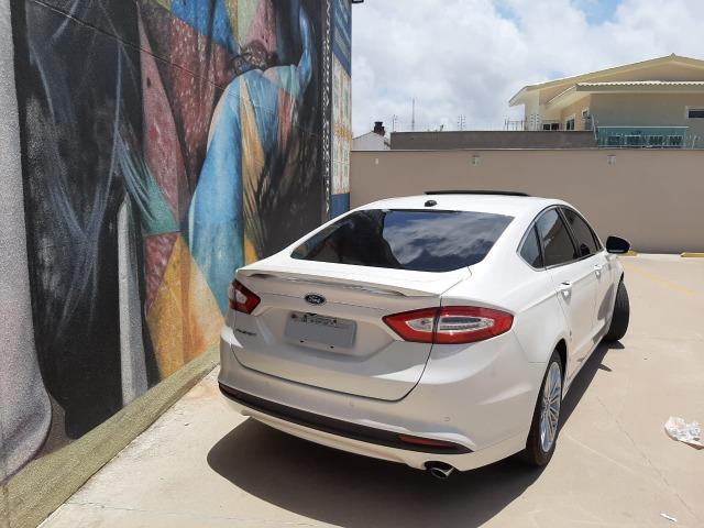 Ford Fusion 2016, 15km, branco sibéria, c/teto solar, garantia de fabrica, impecável!! - Foto 3