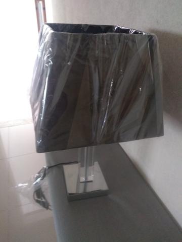 Abajur base de cristal preto - Foto 2