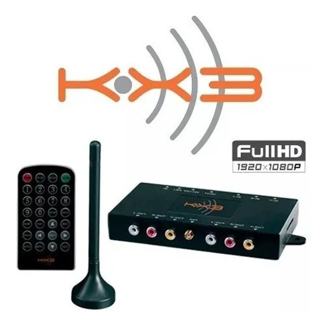 Receptor Tv Digital Automotivo 2x1 Full Hd 1seg - Hdmi Kx3