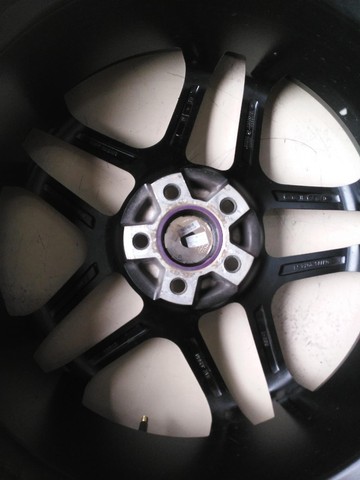 Rodas Esportivas Aro Preta Diamantada Seminova - Foto 5