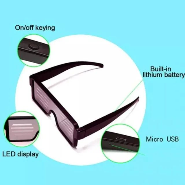 Oculos com Led Efeitos - Foto 2