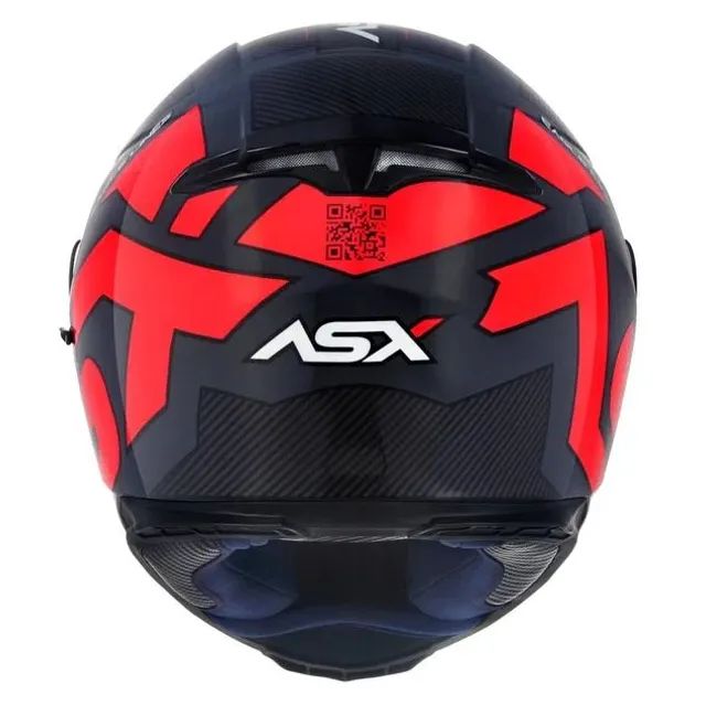 Capacete ASX Eagle SV Lines Brilho Cinza/Vermelho (Entrega Grátis) - Foto 3