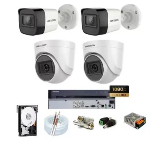 kit cameras de segurança instalado na promoção garantia de 1 ano.