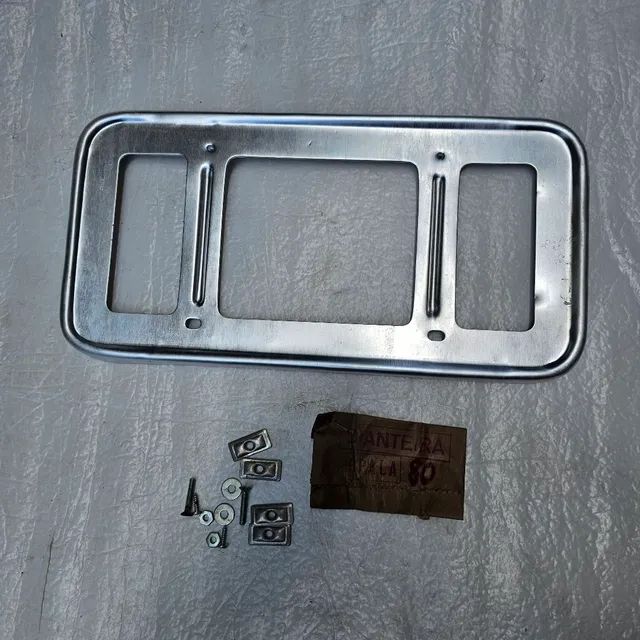 Opala caravan suporte placa dianteiro novo de epoca