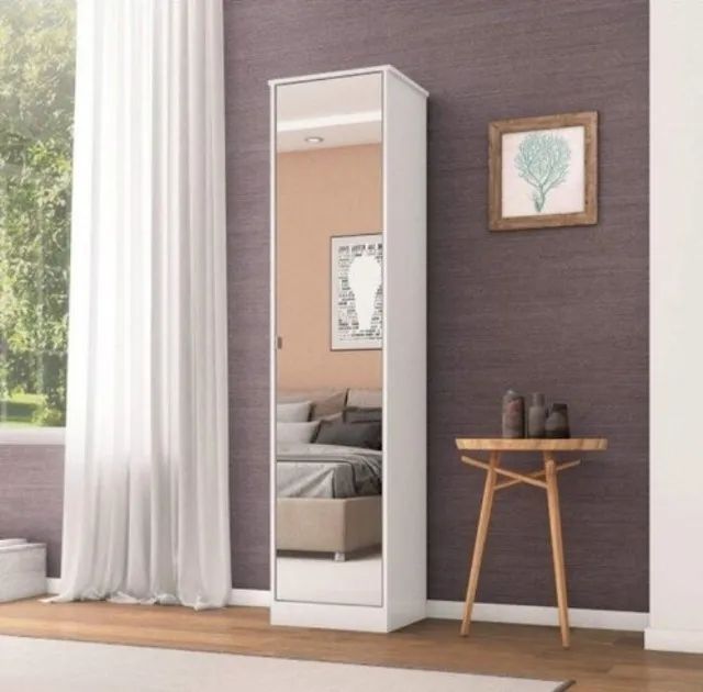 Sapateira 1 Porta com Espelho Super Lindo Fazemos Entrega Novo
