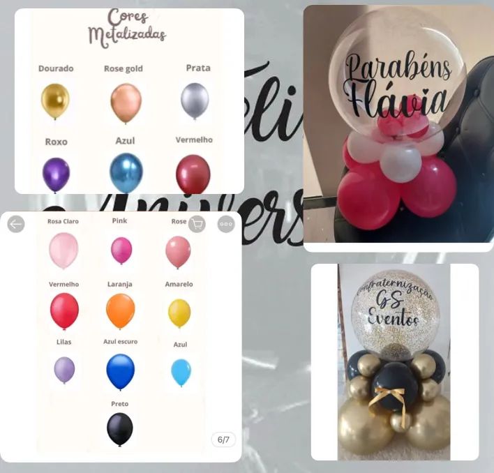 balões personalizados