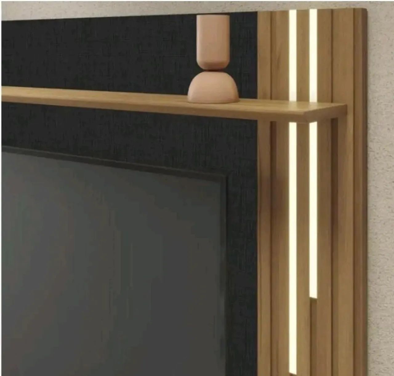 Painel para 65 polegadas com led ripado super moderno 64962141719555122