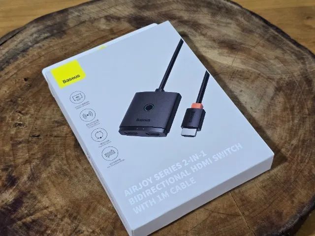 Baseus Switch Bidirecional Cabo Hdmi 2x1 4k Tv Ps4 Xbox 60hz - Foto 5