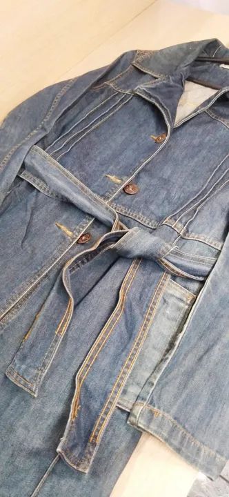 Jaqueta sobretudo feminino jeans M. - Foto 2