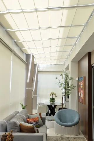 Persiana romana de teto tela solar,  - Foto 6