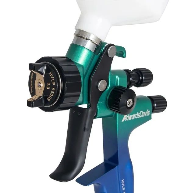 Pistola para pintura automotiva, uso profissional, HVLP gravitacional, Bico 1.3mm