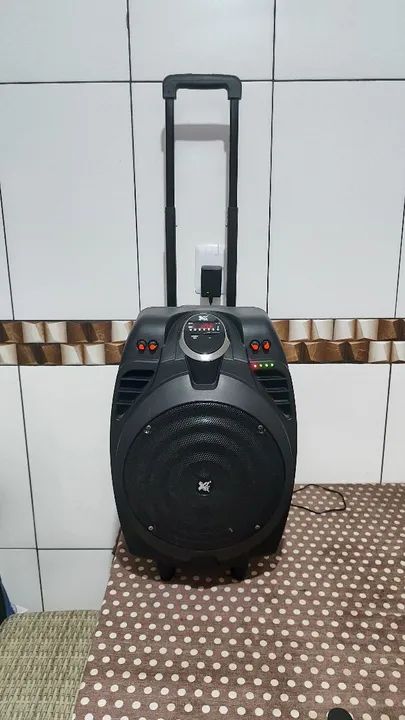 Caixa de Som Bluetooth com Microfone - Foto 4