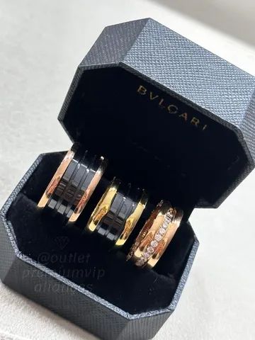 aliança bvlgari anel com 20 milesimos de ouro 18k - Foto 2