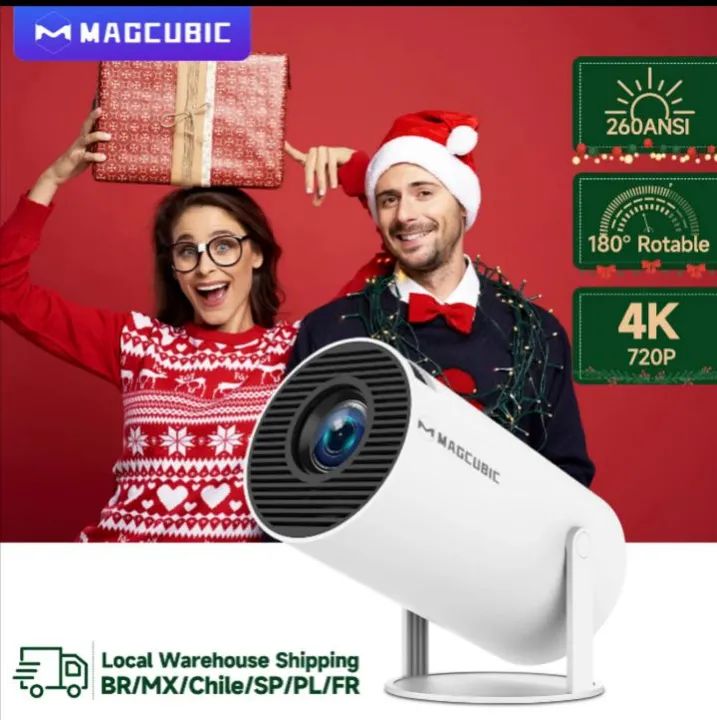 Projetor Portátil 4K 720P - Magcubic