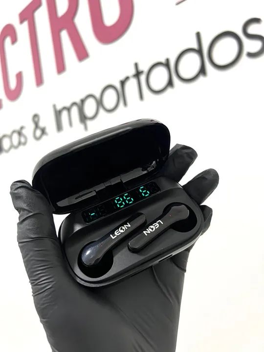 FONE BLUETOOTH E CARREGADOR PORTÁTIL LEON