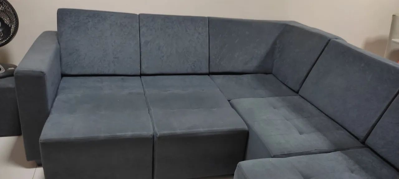 Sofá de Canto Cinza - Conforto e Estilo para sua Sala - Foto 5