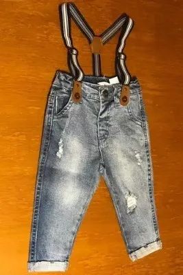 Conjunto Duas Peças Bebê Calça Suspensório + Camisa - Foto 3