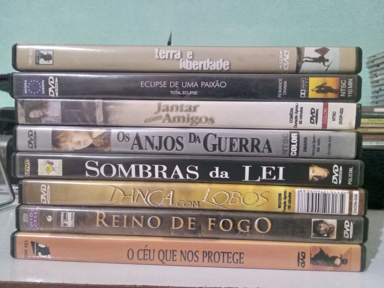 Lote de 8 DVDs de filmes originais