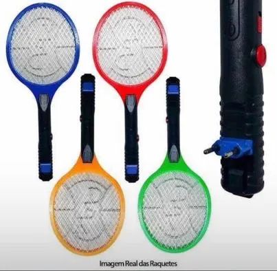 Raquete Elétrica Mata Insetos Pernilongo Bivolt