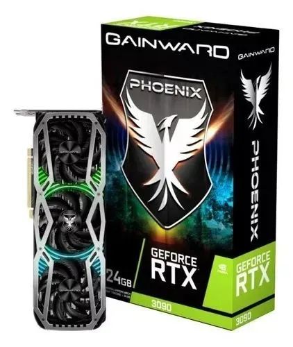 Placa De Vídeo Nvidia Gainward Phoenix Geforce Rtx 30 Series Rtx 3090 Ned3090019sb-132bx 2