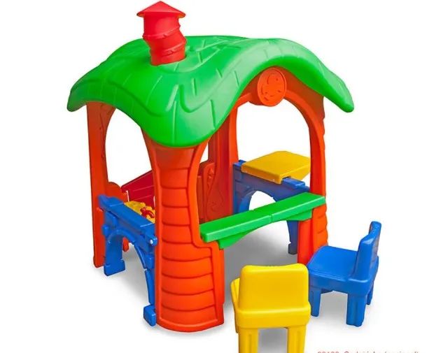 Casinha de brinquedo e boneca playground plastico resistente ao sol e chuva  - Foto 2