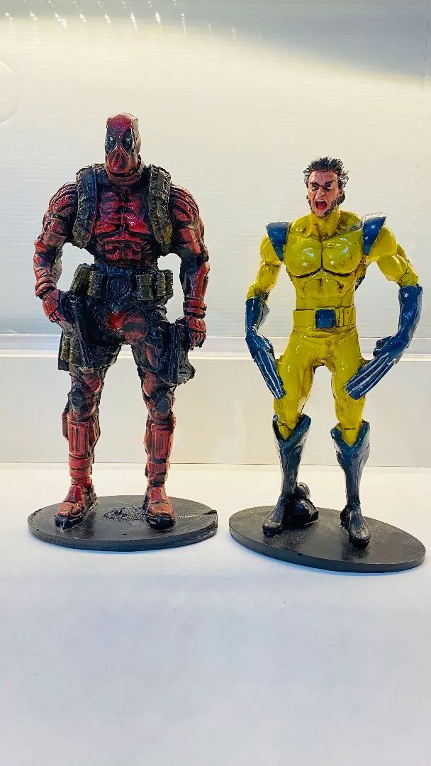 Boneco de Ação Deadpool e Wolverine - Edição Limitada Resina 20cm - Foto 5