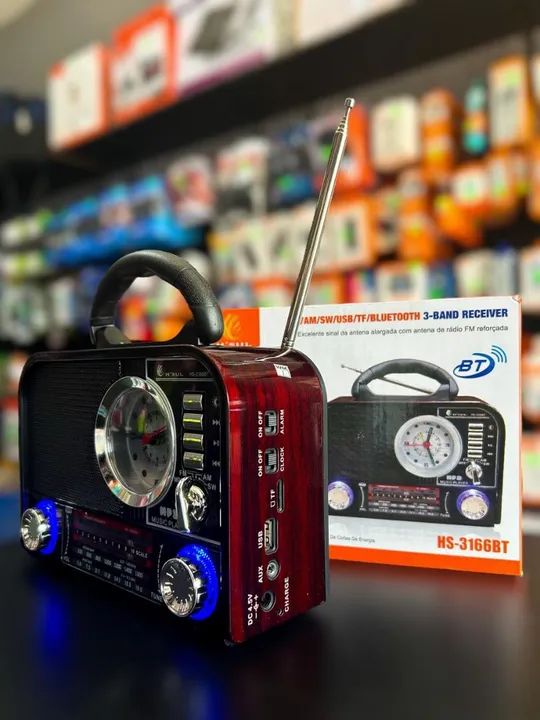 Rádio Retrô Com Bluetooth HSUL HS-3166 - Foto 2