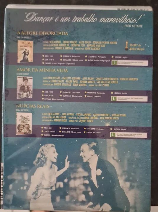 Coleção Especial Fred Astaire lacrado, 3DVDs - Foto 3