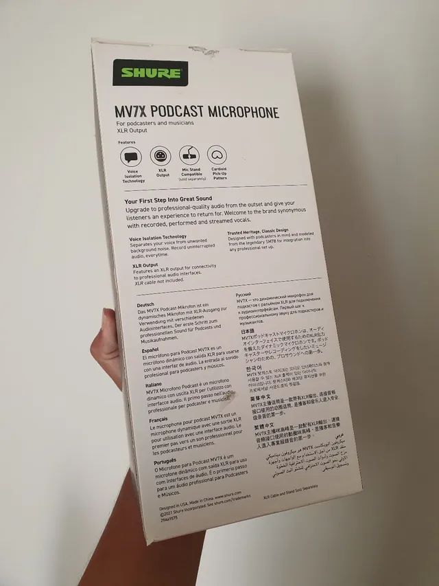 Microfone Shure MV7X  - Foto 3