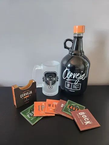 Cerveja Caneco+ Growler + Bolacha 