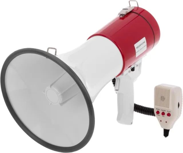 Megafone Profissional Lelong LE-999 - 50W de Potência Alto Falante Loja Coimbra