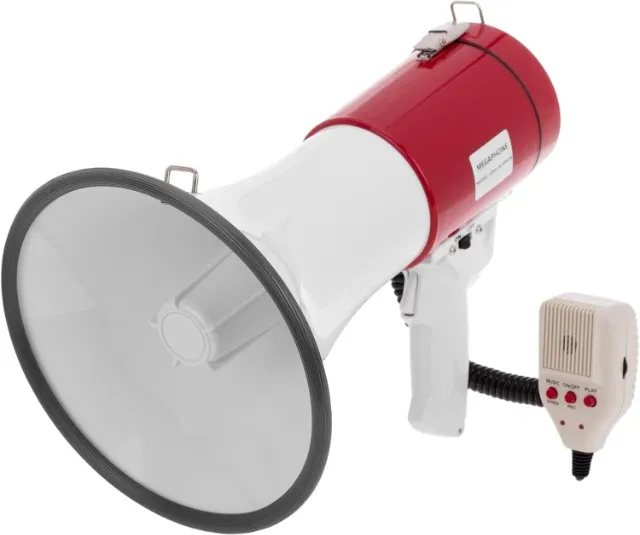 Megafone Profissional Lelong LE-999 - 50W de Potência Alto Falante Loja Coimbra