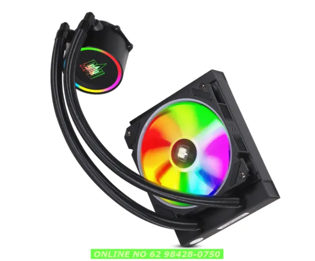 Water Cooler 120mm Led Rgb 1 Fan Cpu Processador Amd E Intel