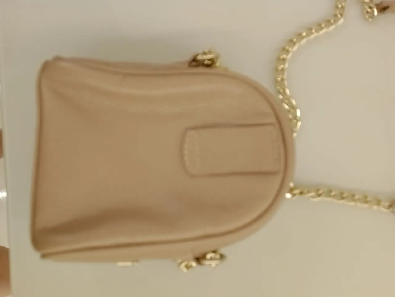 Bolsa de Ombro Pequena Bege - Foto 2