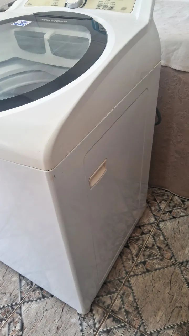 Vendo máquina de lavar Brastemp ative 11kg 110 v cesto inox muito concervada  - Foto 2