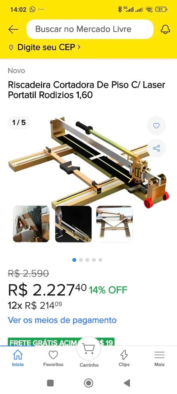 Riscadeira 1,80mt - Foto 2