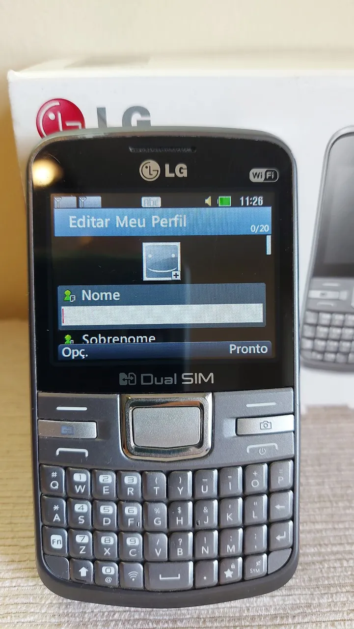 Celular LG-C199 Dual Chip - completo - R$70