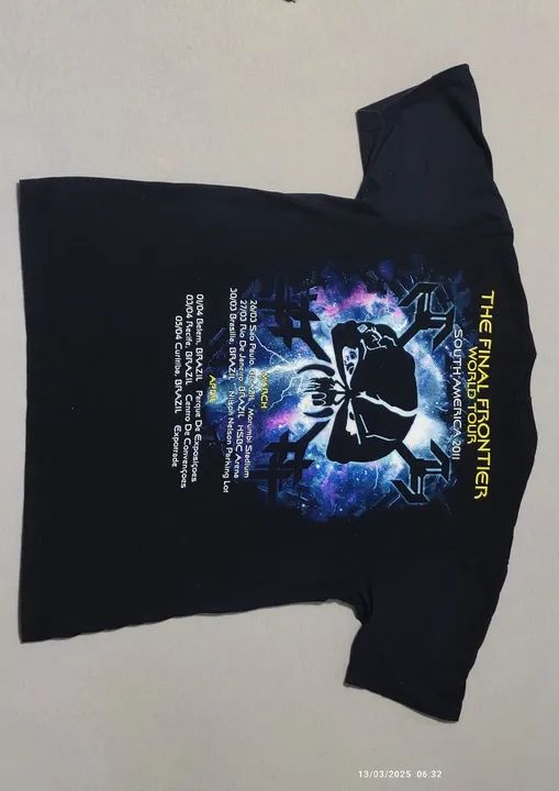 Camiseta Iron Maiden - The Final Frontier World Tour 2001 - Foto 3