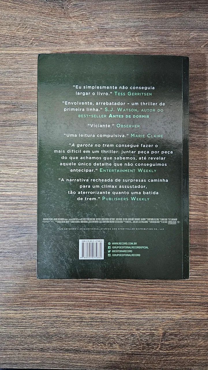 Livro A Garota no Trem - Paula Hawkins - Foto 3