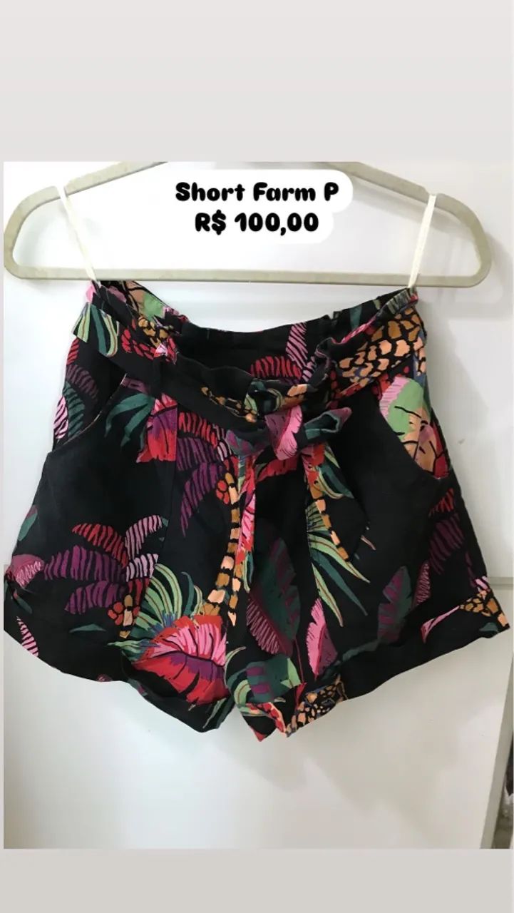 Short Farm P - Estampa Tropical
