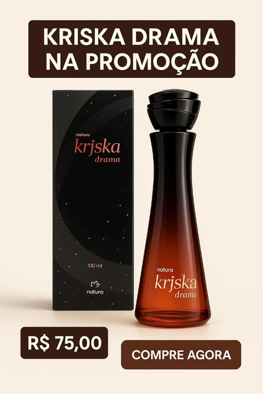 Kriska Drama Natura - Perfume Feminino em Promoção