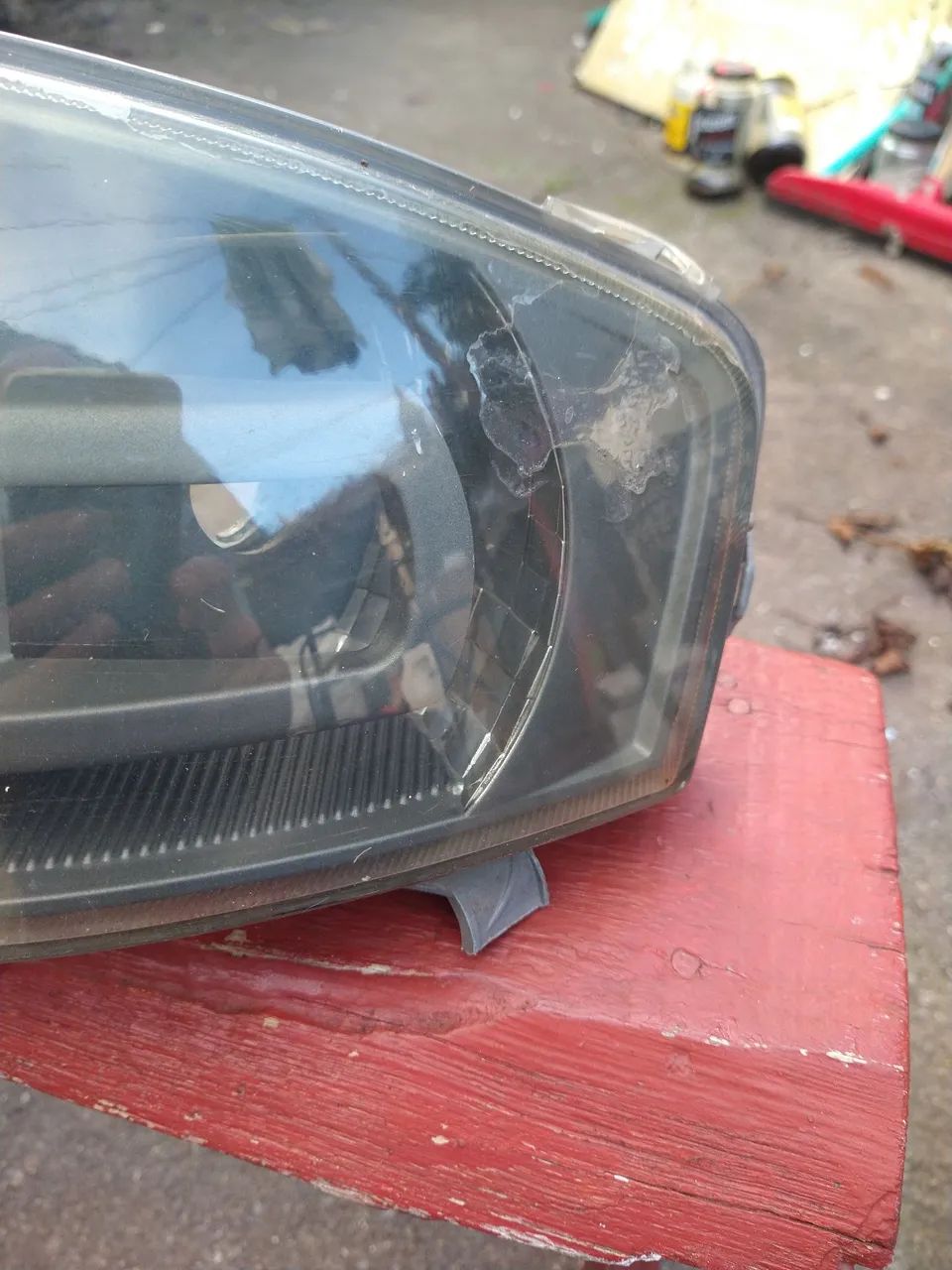 Farol dianteiro esquerdo para gol G4 quebra galho. - Foto 2