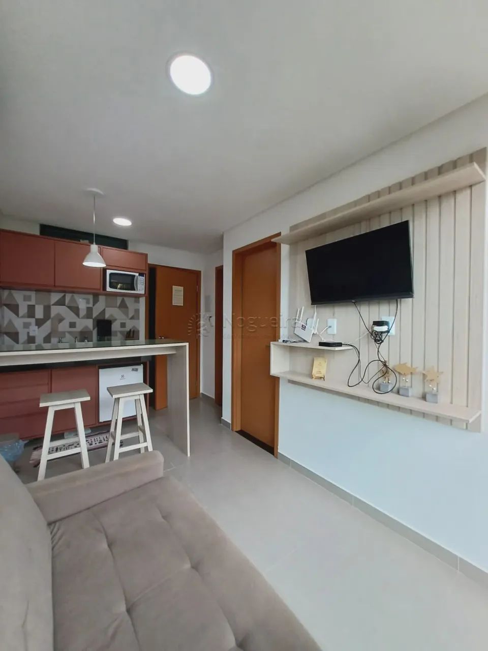 Flat MOBILIADO a venda Maracaipe, Muro alto, porto de galinhas - Foto 4