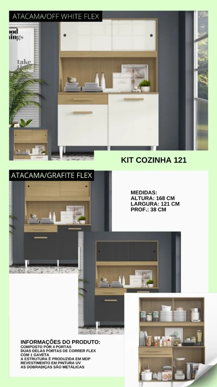 Armário de cozinha completo 