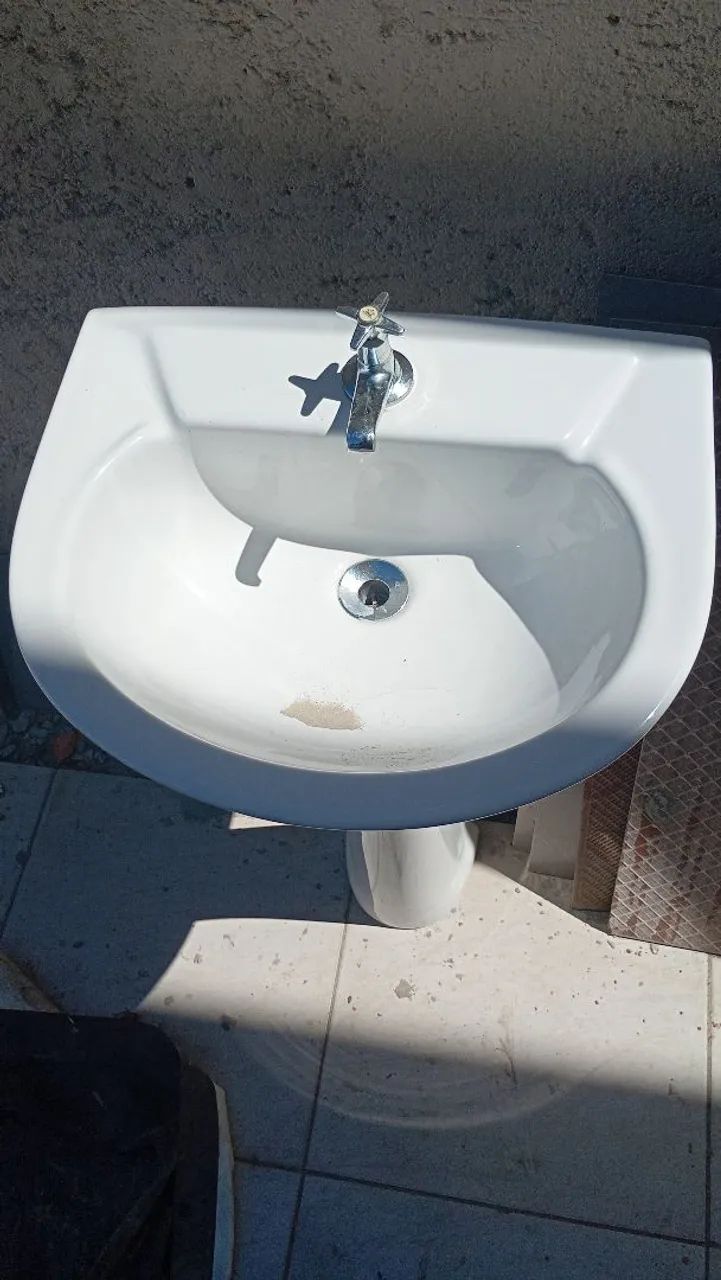 Pia lavatório branco 64840850255490121