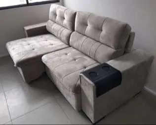 Sofá 2,30m Retrátil e Reclinável (FAZEMOS ENTREGA DF E ENTORNO) - Foto 2