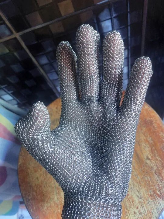 Luva de Malha de Aço Inoxidável - Foto 2